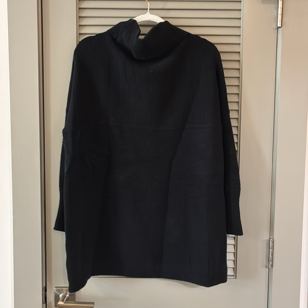 Free People Black Ottoman Slouchy Sweater Sz S - Picture 8 of 8